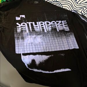 Original Use Black and Lavender Long Sleeve Tee